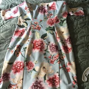 Off The Shoulder Floral Dress
